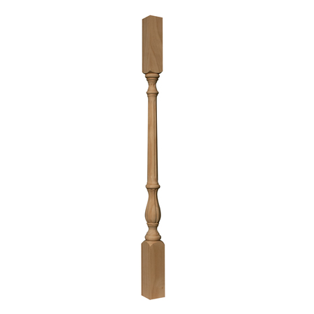 OSBORNE WOOD PRODUCTS 38 x 2 3/8 Narrow Traditional Baluster in Rubberwood (paint 891893RW